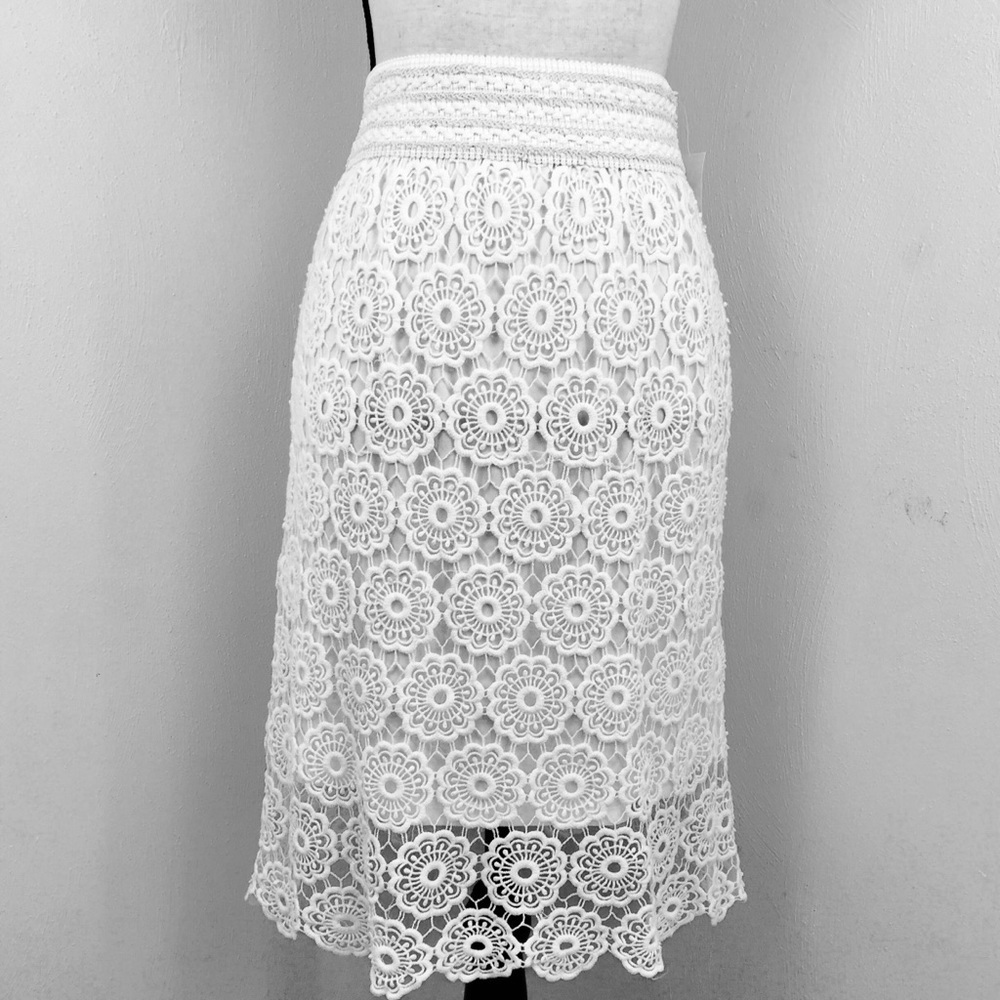 Lapis Lace skirt.  Cream Sz M